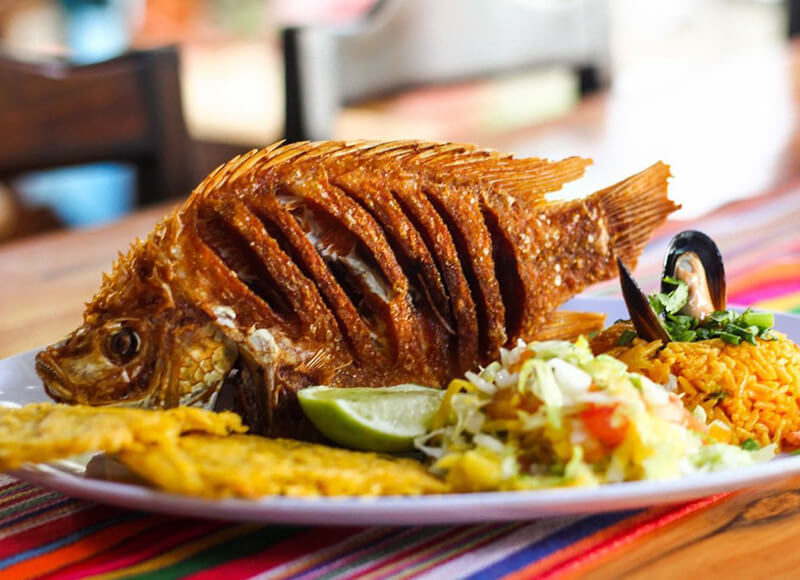 Fried mojarra – Caribbean Coast