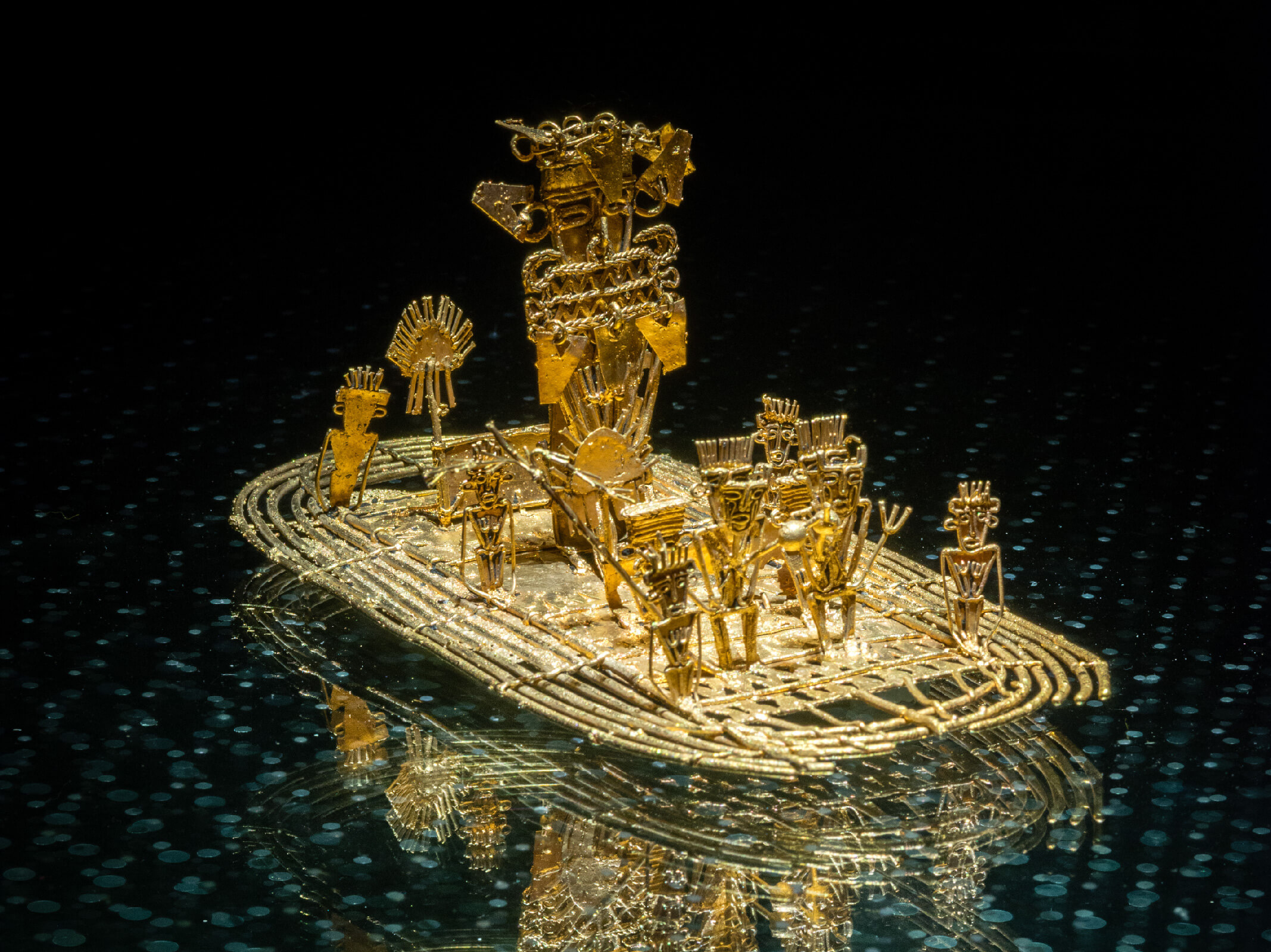 La Balsa Muisca, reconocida pieza del Museo de Oro de Bogotá