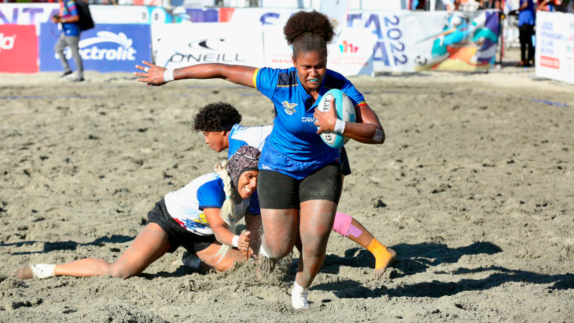 Rugby playa en los I Juegos Centroamericanos y del Caribe de Mar y Playa Santa Marta 2022