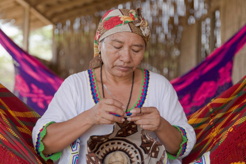 Carmen María González, Wayuu artisan, Colombia.