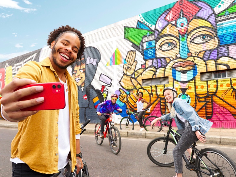 Graffiti tour in Bogotá.