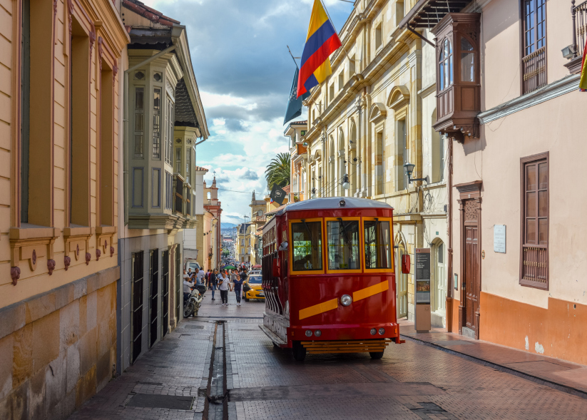 Paseo por el centro histórico de Bogotá