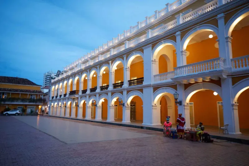 Walled city in Cartagena.